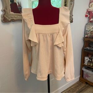 Venus Top Righteous Ruffles! Sweet style! Comfy cozy Size Large